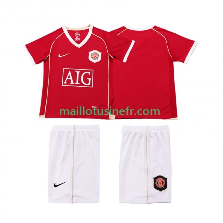Maillot de Foot Manchester United 2006 2007 Domicile Retro - Enfant
